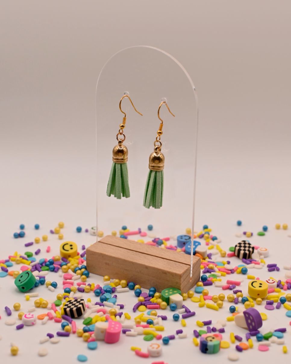 Twirl Tassels – Mint Green