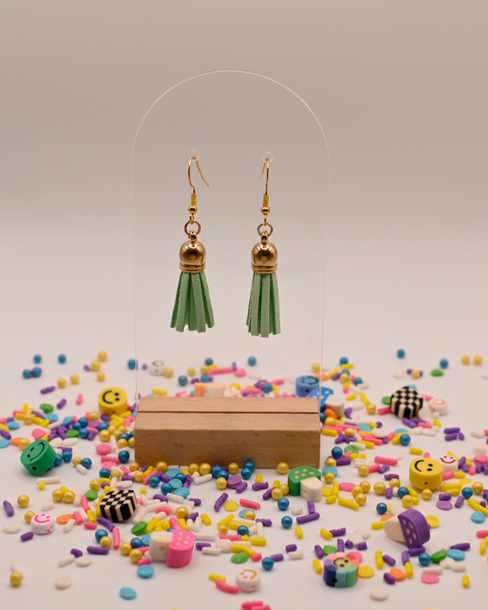 Twirl Tassels – Mint Green