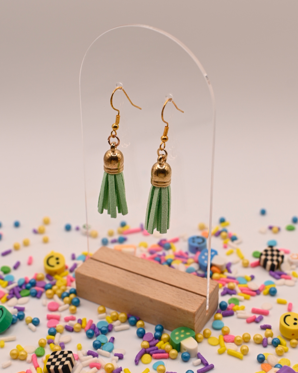 Twirl Tassels – Mint Green